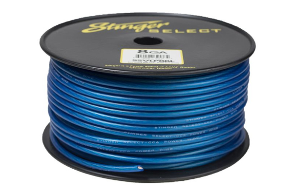 SSVLP8BL / Stinger Select VL Matte Blue 8 Ga Pwr Wire - 250 ft
